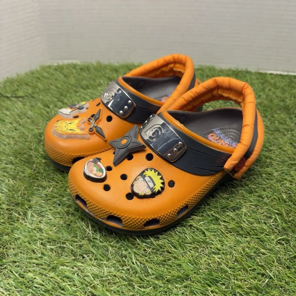 Crocs Classic Clog Naruto Shippuden Orange Kid's Size J2